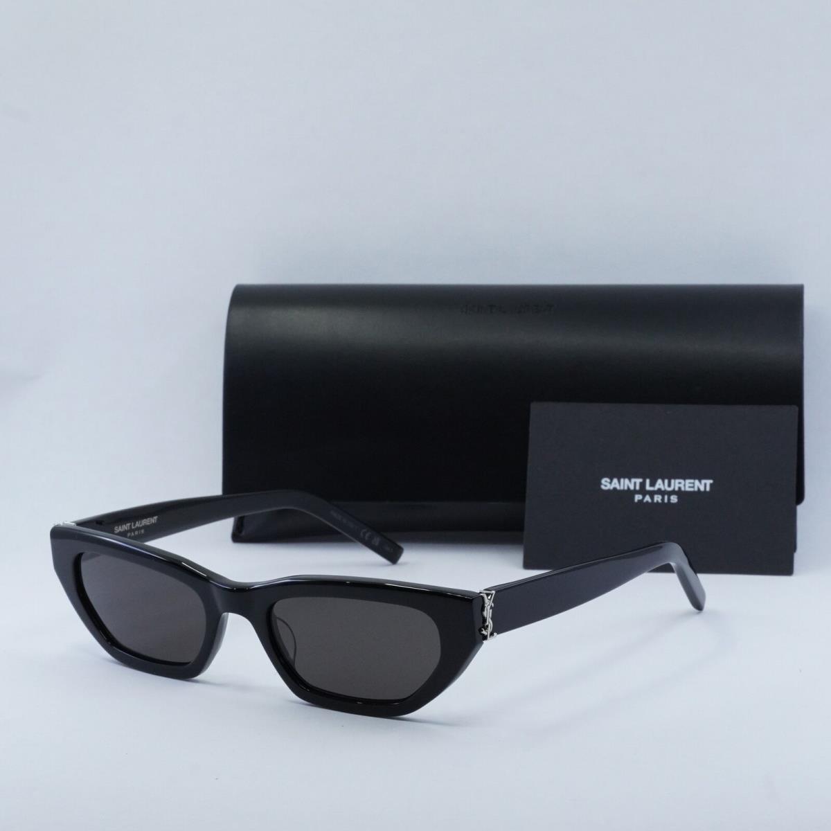 Saint Laurent SLM126 001 Shiny Black/black 54-20-140 Sunglasses