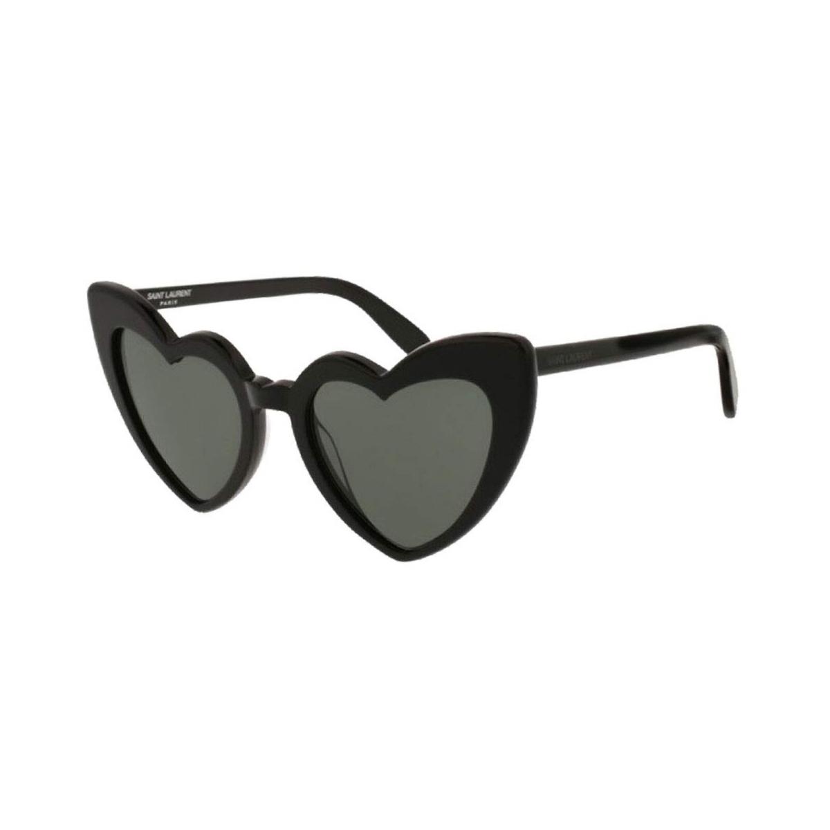 Saint Laurent Women`s SL 181 Lou Lou Hearts Sunglasses Black 54.0 Millimeters