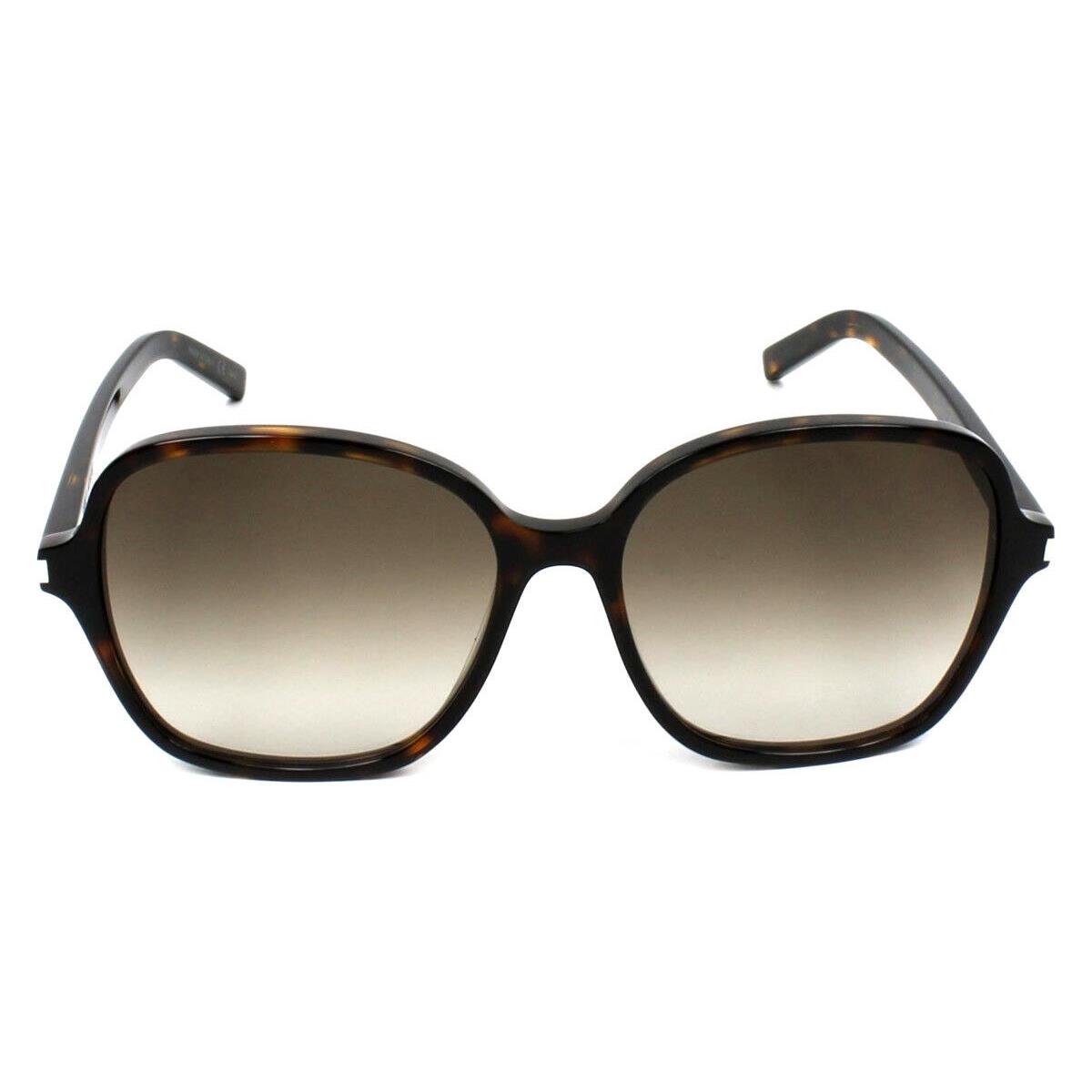 Saint Laurent Classic 8 Sunglasses Women Havana Square 57mm