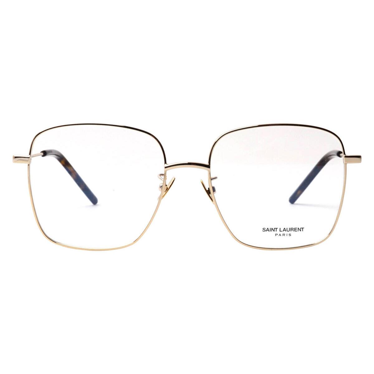 Saint Laurent SL 314 Eyeglasses Women Gold Square 54mm