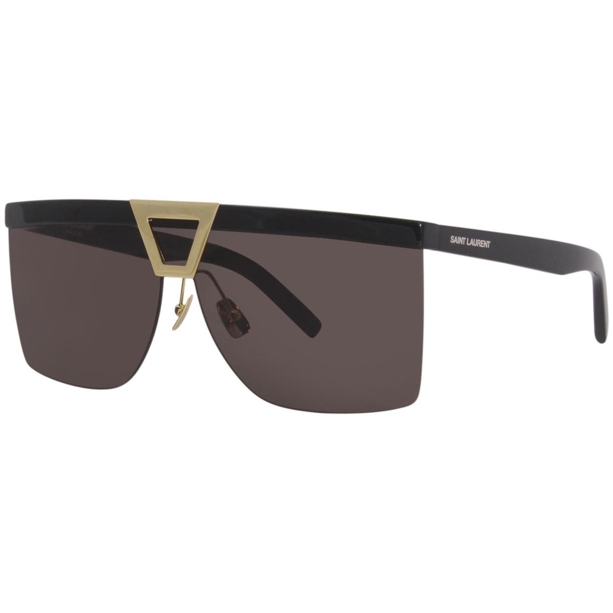 Saint Laurent SL-537-PALACE 001 Sunglasses Women`s Black/gold Square Shape 99mm