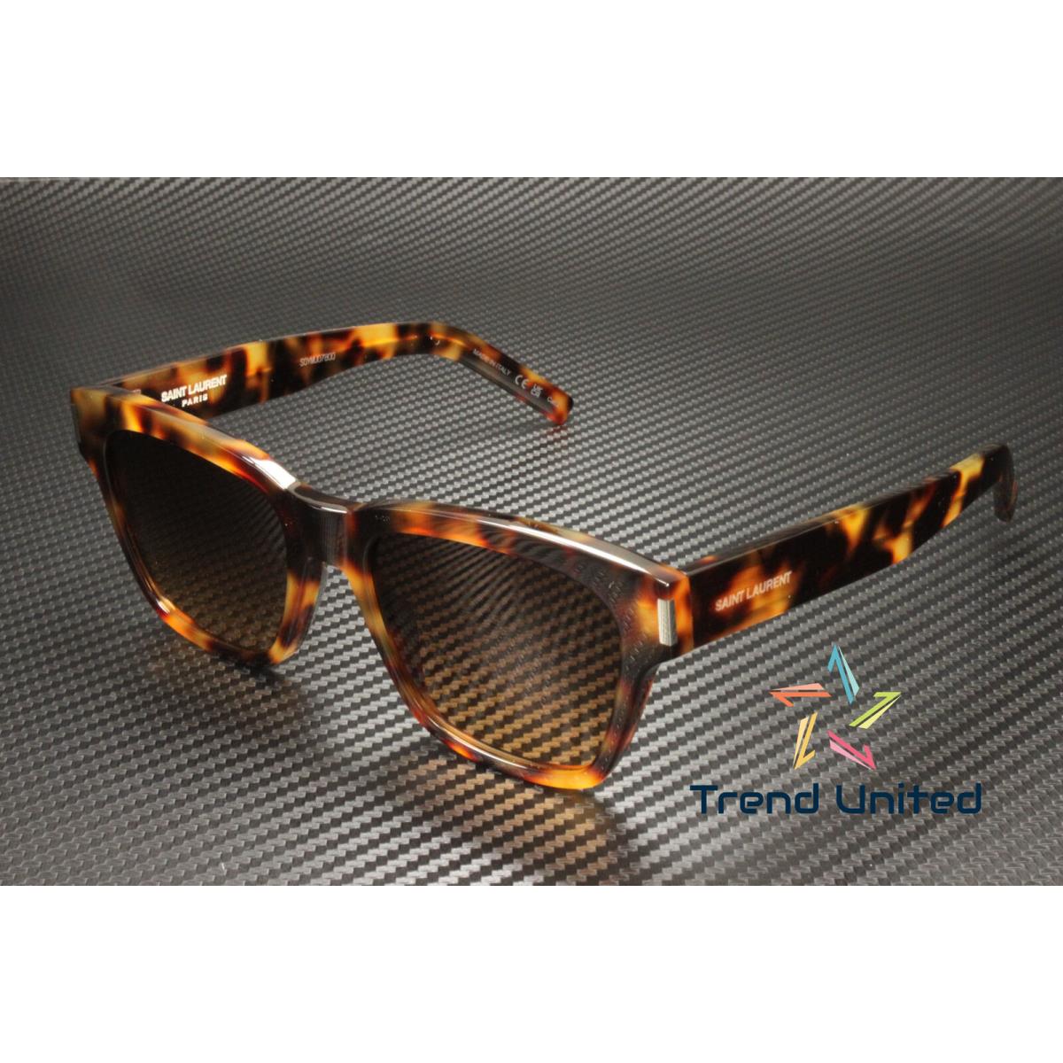 Saint Laurent SL 560 003 Squared Acetate Havana Brown 54 mm Unisex Sunglasses