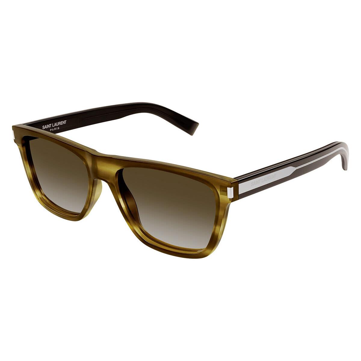 Saint Laurent SL 619 Sunglasses Men Havana/crystal 56mm