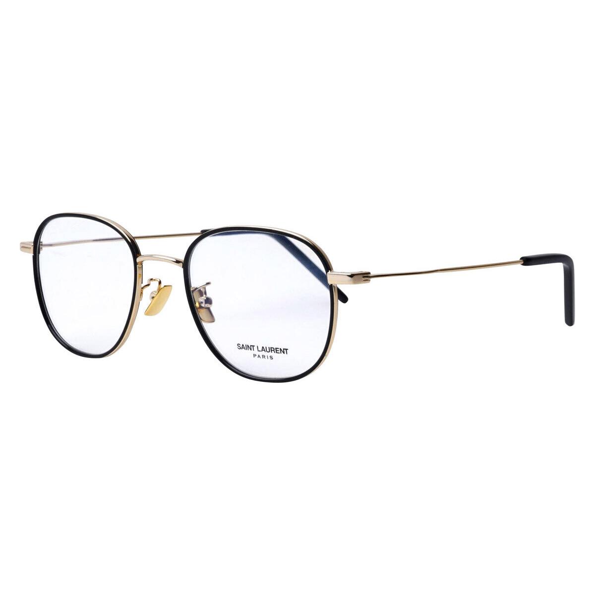 Saint Laurent SL 362 Eyeglasses Unisex Gold Oval 48mm