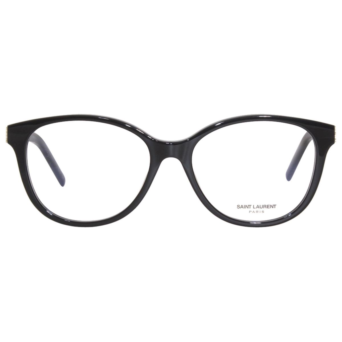 Saint Laurent SL-M112 001 Eyeglasses Frame Women`s Black Full Rim Cat Eye 54-mm