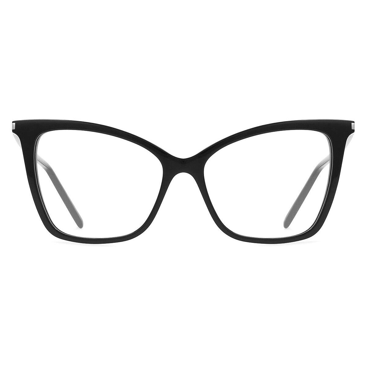 Saint Laurent SL 386 Eyeglasses Women Black Cat Eye 53mm