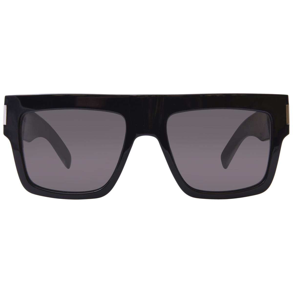 Saint Laurent SL-628 001 Sunglasses Men`s Black/crystal/black 55mm