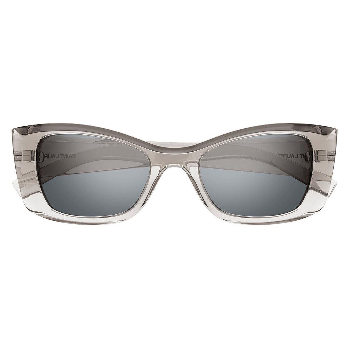 Saint Laurent SL Sunglasses Beige / Silver Mirrored 52mm