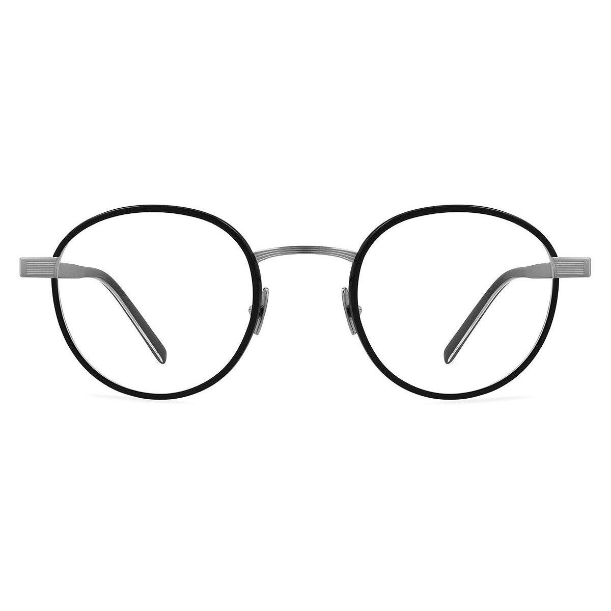 Saint Laurent SL 125 Eyeglasses Unisex Black Round 49mm