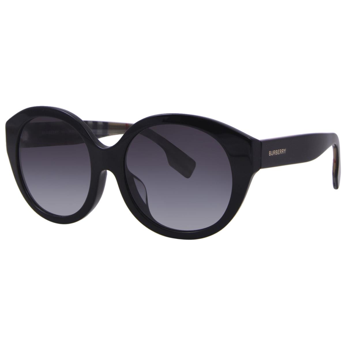 Burberry BE4304D 37738G Sunglasses Women`s Black/grey Gradient Round Shape 55mm
