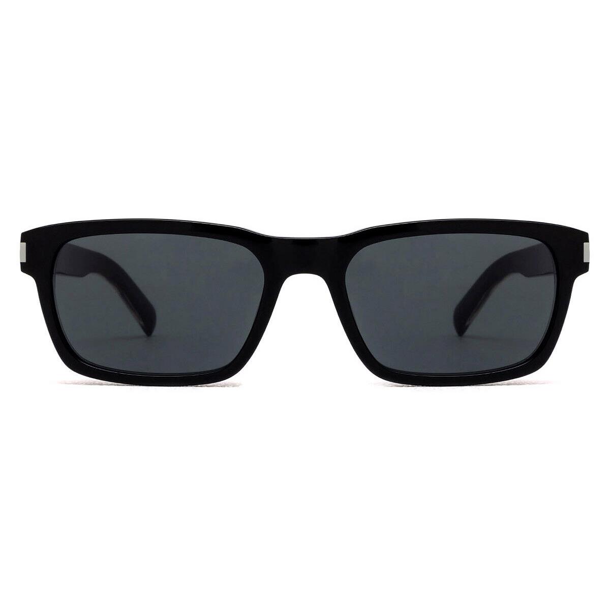 Saint Laurent SL 662 Sunglasses Men Black/crystal 57mm