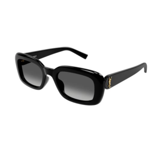 Saint Laurent SL M130 002 Black/grey Gradient Oval Women`s Sunglasses