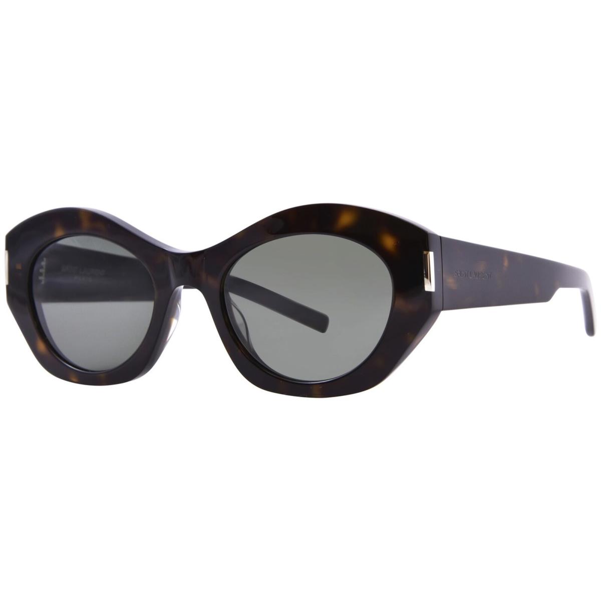 Saint Laurent SL-639 002 Sunglasses Women`s Havana/grey Cat Eye 52mm