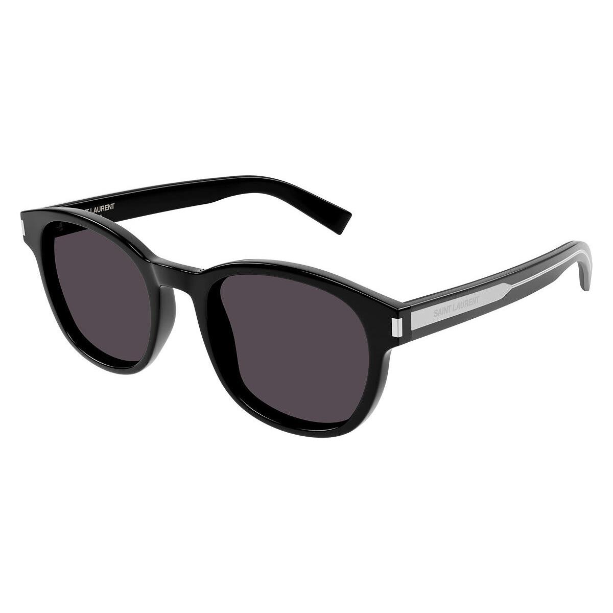 Saint Laurent SL 620 Sunglasses Unisex Black/crystal 52mm