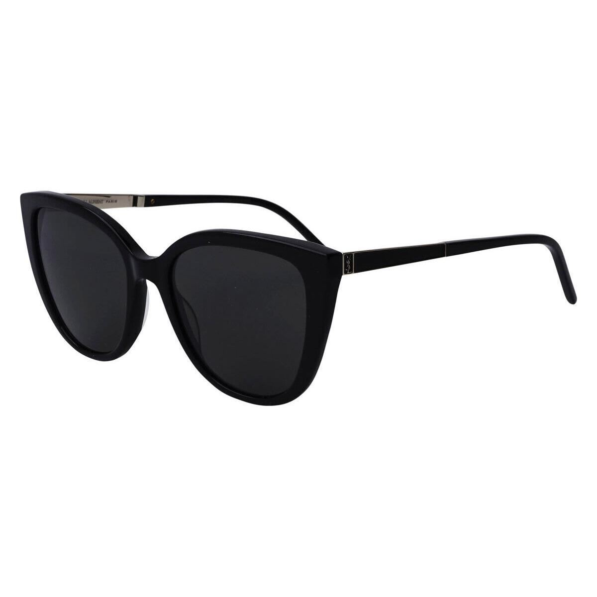 Saint Laurent SL M70 Sunglasses Gold Black Grey 55mm