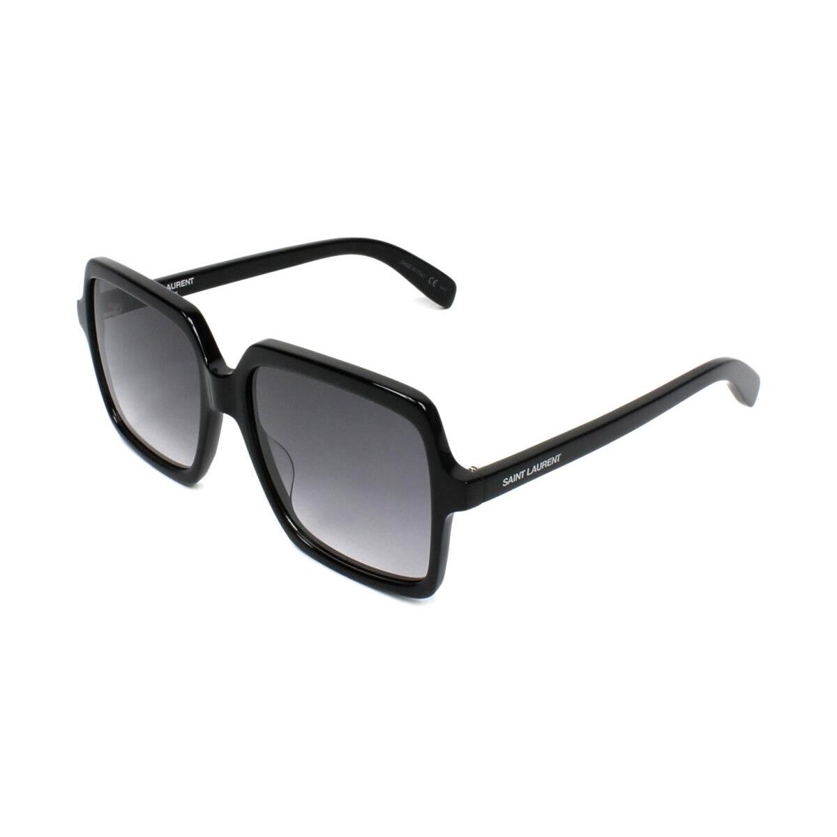 Saint Laurent SL 174 Sunglasses Women Black Butterfly 56mm