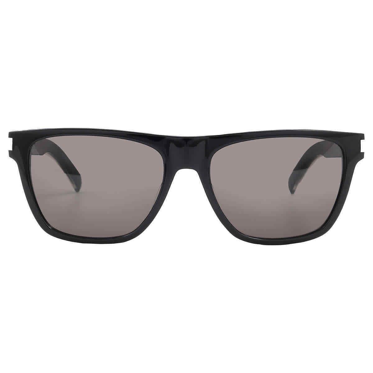 Saint Laurent Grey Browline Men`s Sunglasses SL 619 001 56 SL 619 001 56