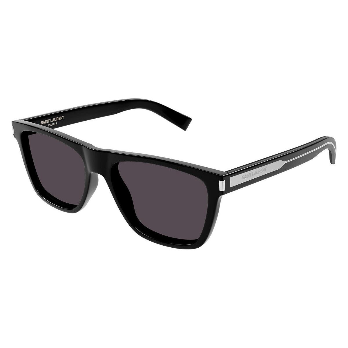 Saint Laurent SL 619 Sunglasses Men Black/crystal 56mm