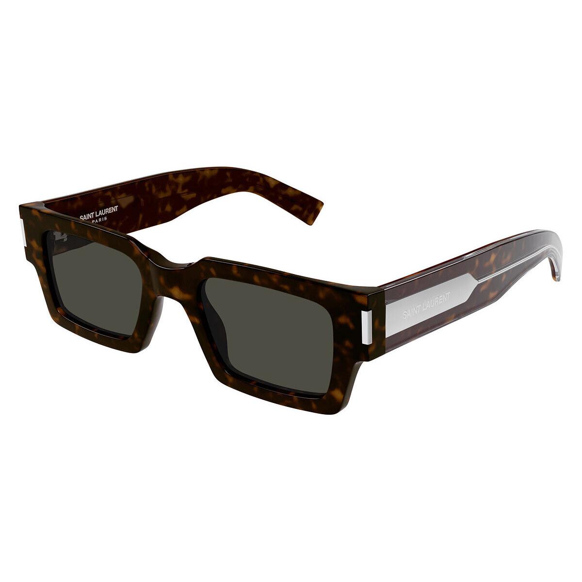 Saint Laurent SL 572 Sunglasses Havana/crystal Gray 50mm