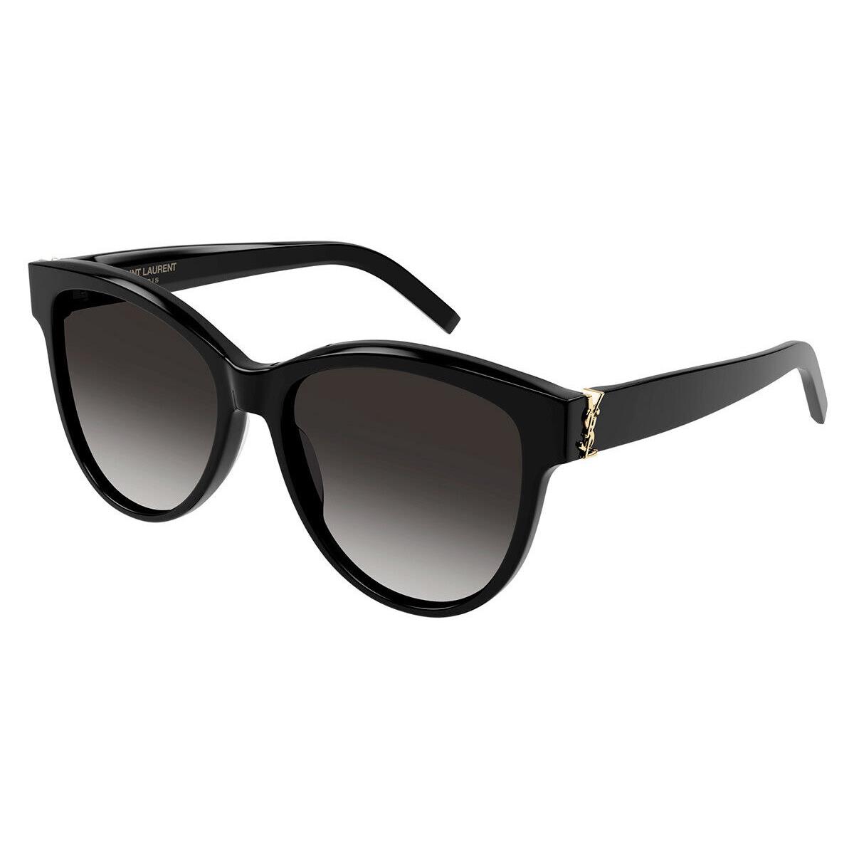 Saint Laurent SL M107 Sunglasses Black Gray Gradient 55mm