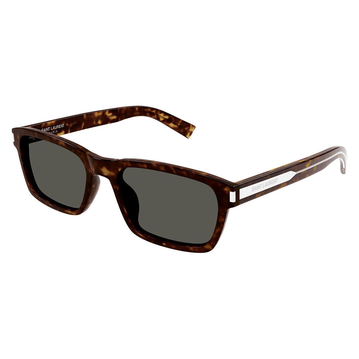 Saint Laurent SL 662 Sunglasses Men Havana 57mm