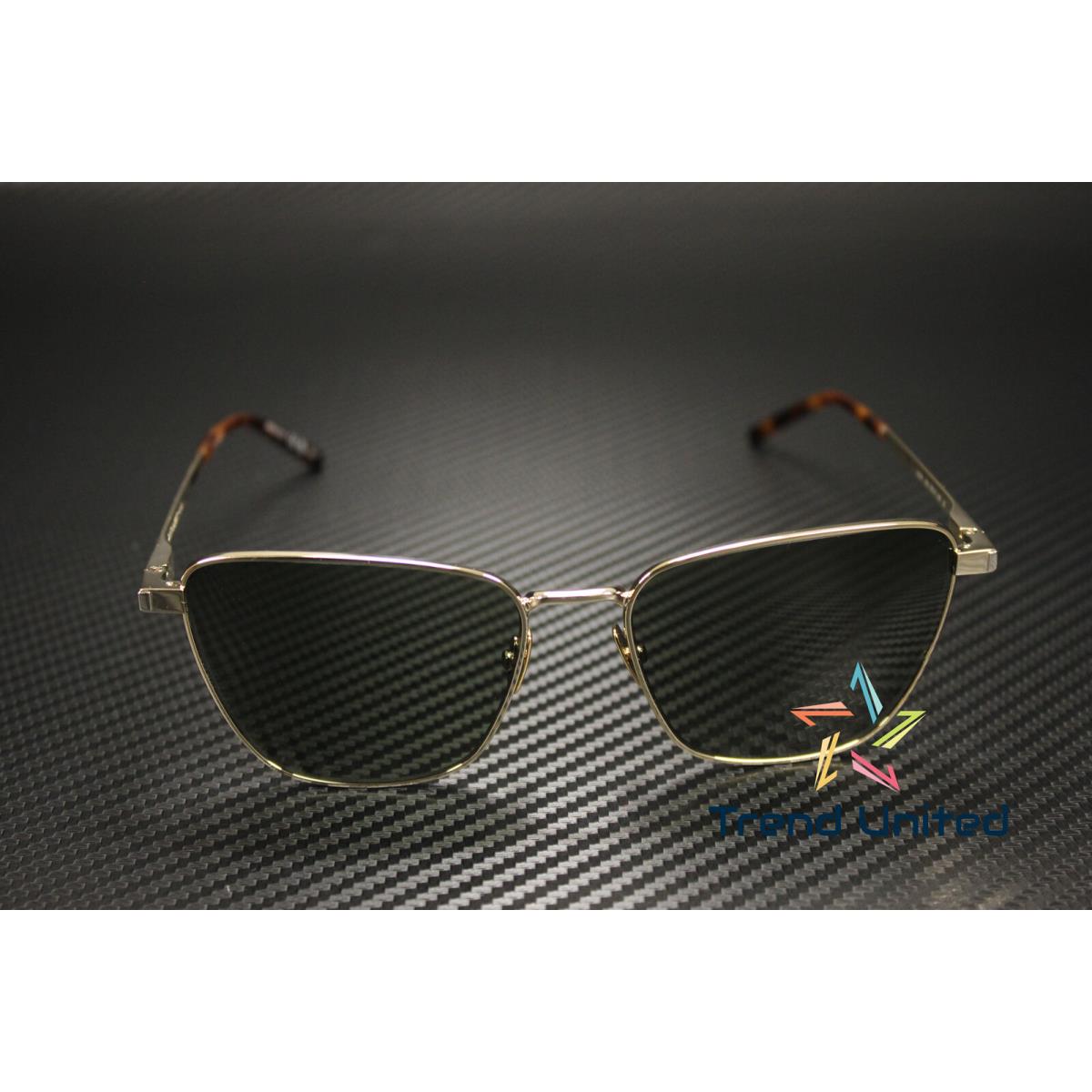 Saint Laurent SL 551 003 Cat Eye Metal Gold Green 57 mm Women`s Sunglasses