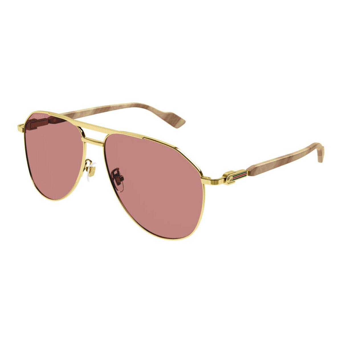 Gucci GG1220S-003-59 Gold Sunglasses