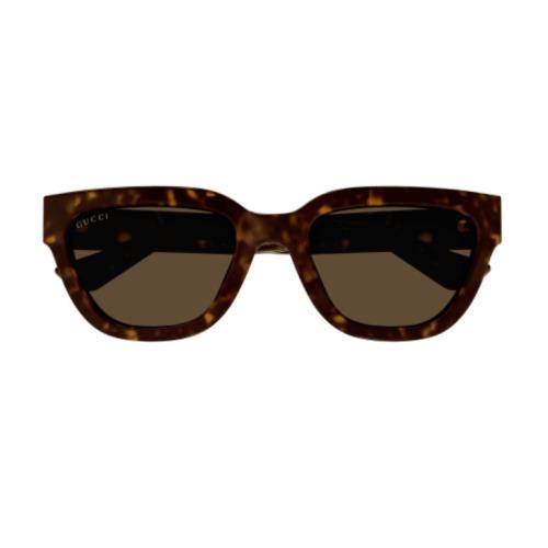 Gucci GG1578S 002 Havana/brown Cat Eye Women`s Sunglasses