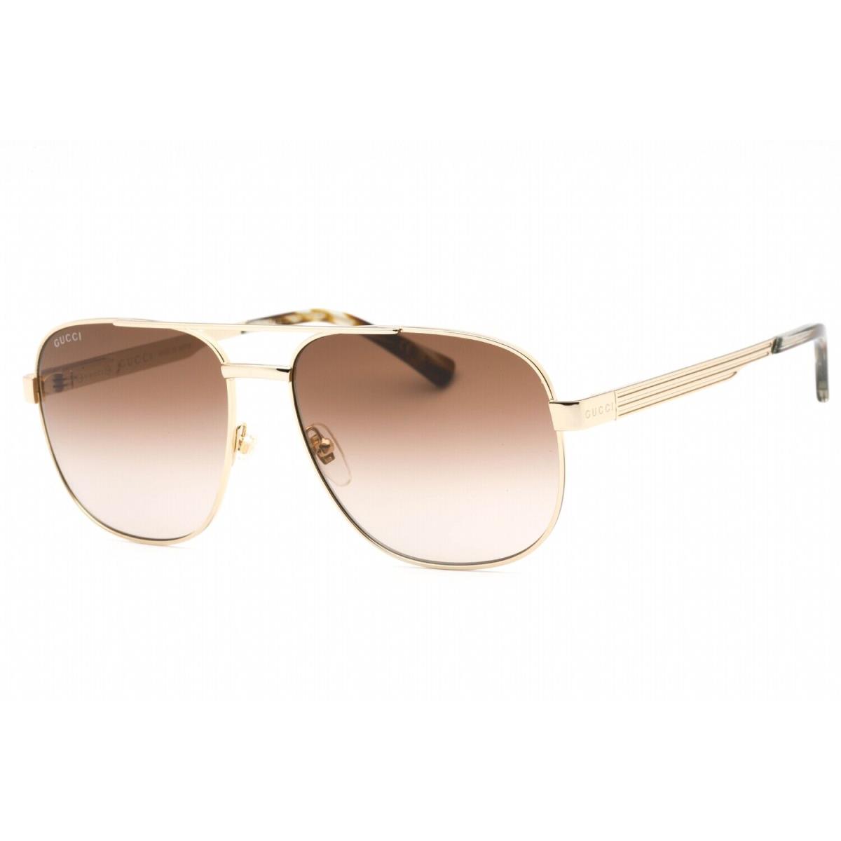 Gucci GG1223S-003-60 Sunglasses Size 60mm 145mm 16mm Gold Men