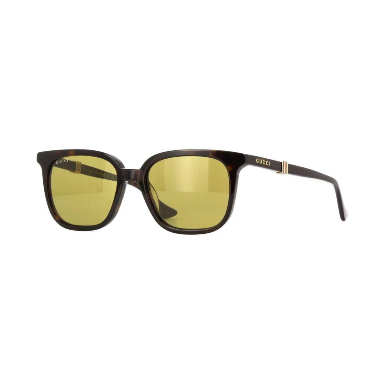 Gucci GG1493S Havana/yellow Green 002 Sunglasses