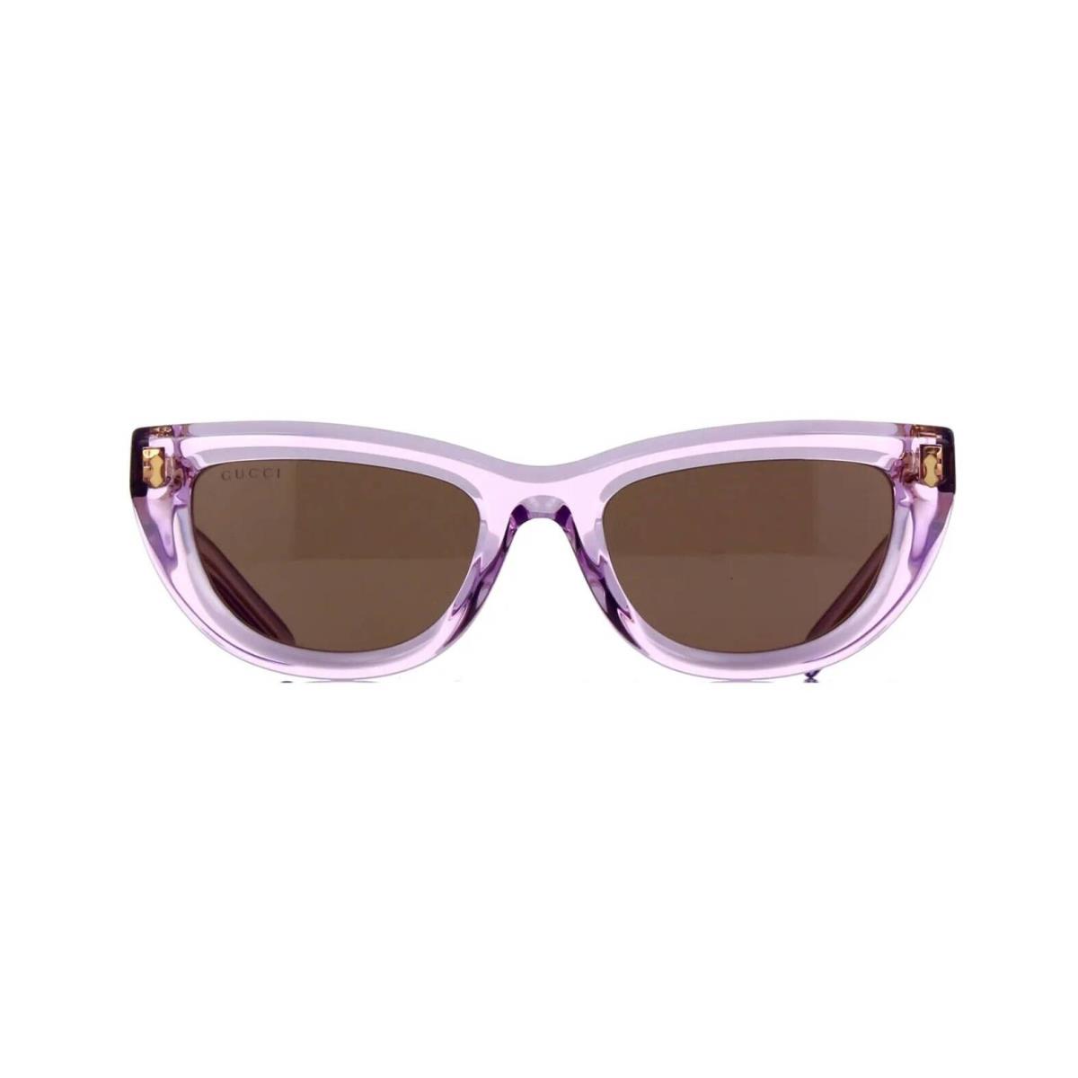 Gucci GG1521S Violet Crystal/brown 004 Sunglasses