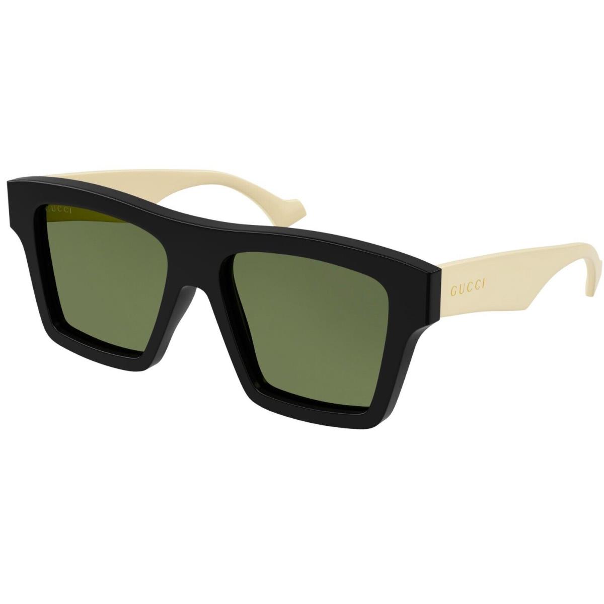 Gucci GG0962S Black and Ivory/green 004 Sunglasses