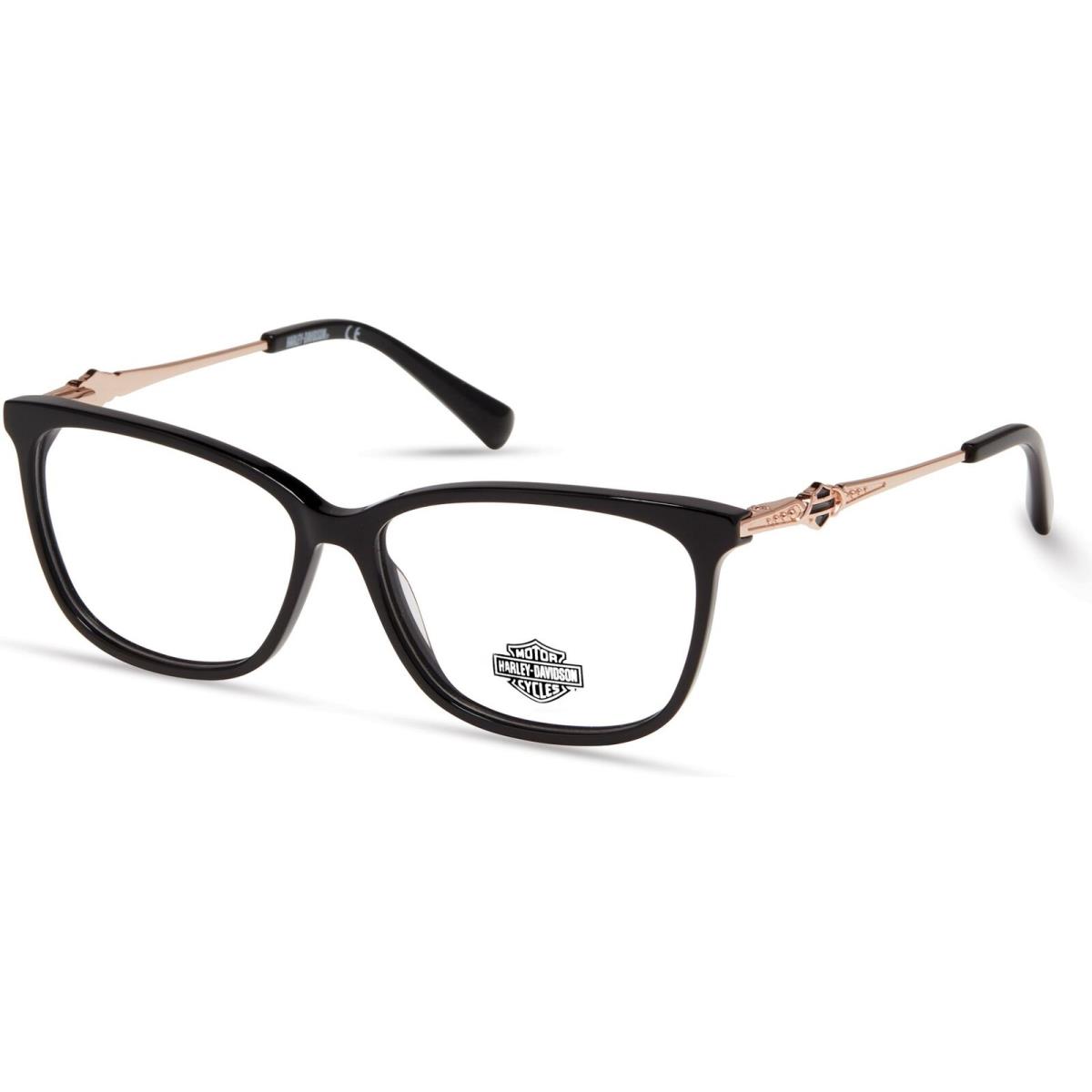 Harley-davidson HD 564 HD0564 Shiny Black 001 Eyeglasses