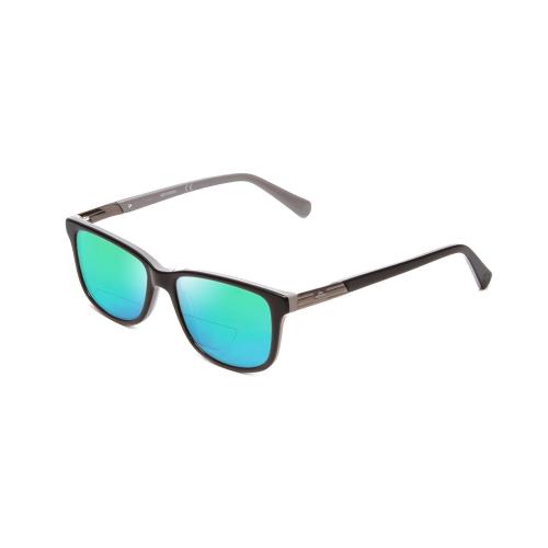 Harley-davidson HD0131T Cateye Polarized Bi-focal Sunglass Black Gun Metal 48 mm Green Mirror