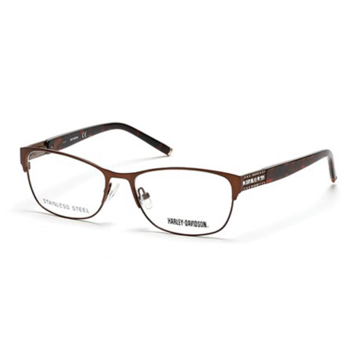 Harley-davidson HD 540 HD0540 Matte Light Brown 046 Eyeglasses