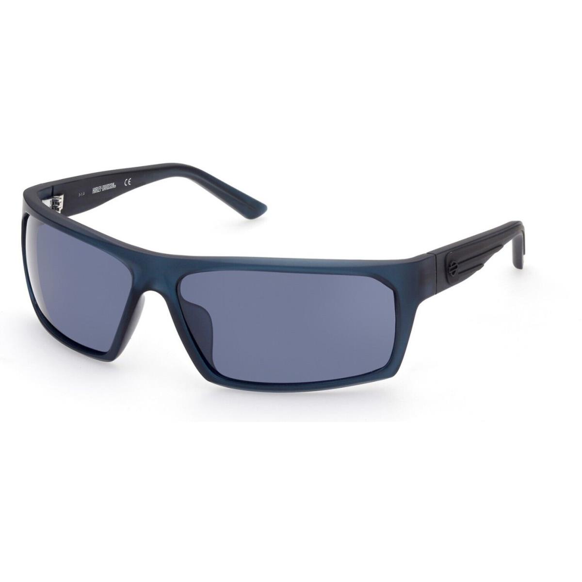 Harley-davidson HD 951 HD0951 X Matte Blue Blue Mirror 91X Sunglasses