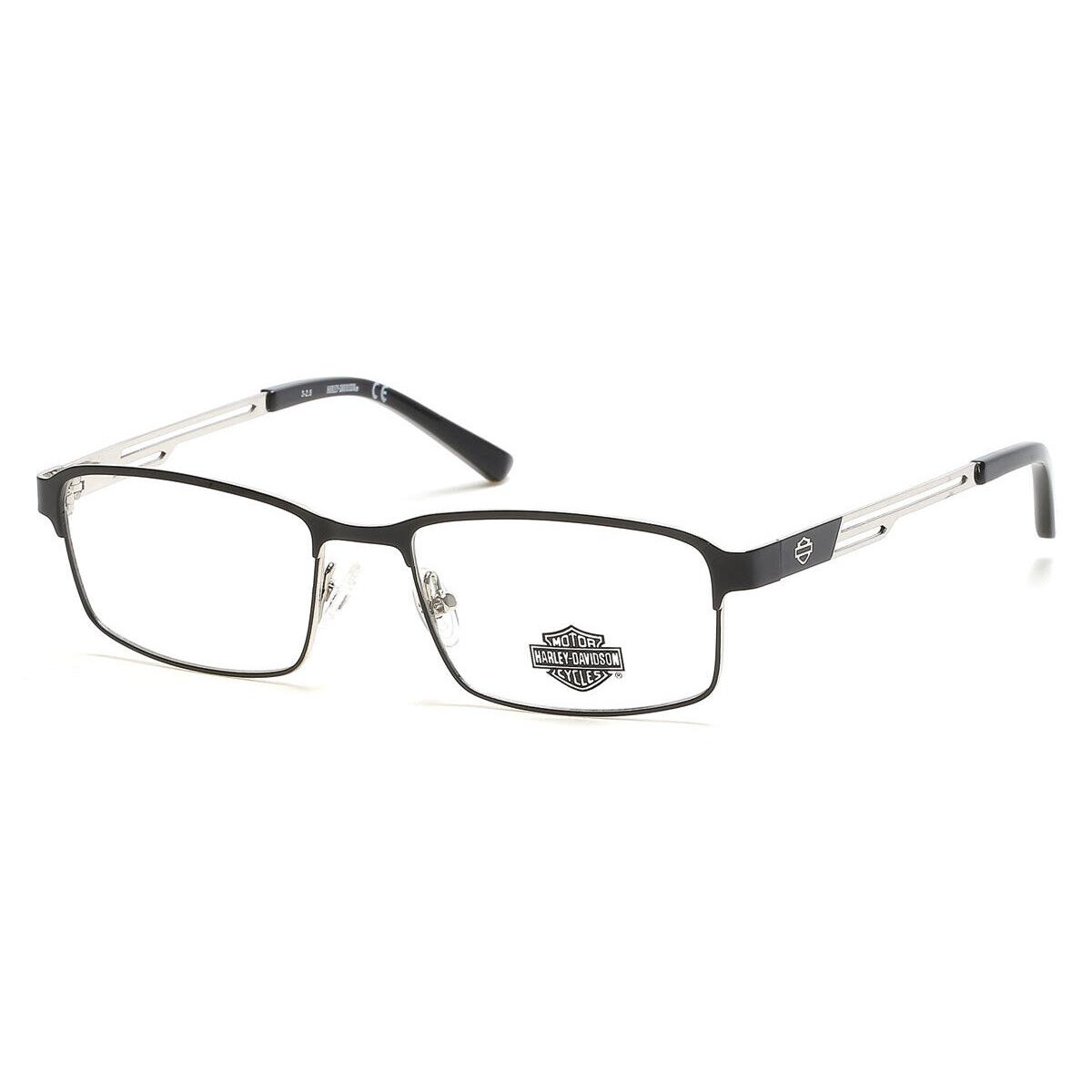 Harley Davidson HD0138T Eyeglasses Matte Black Rectangle 50mm