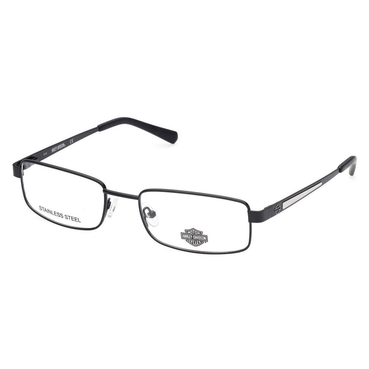 Harley Davidson HD0883 Eyeglasses Matte Black Rectangle 56mm