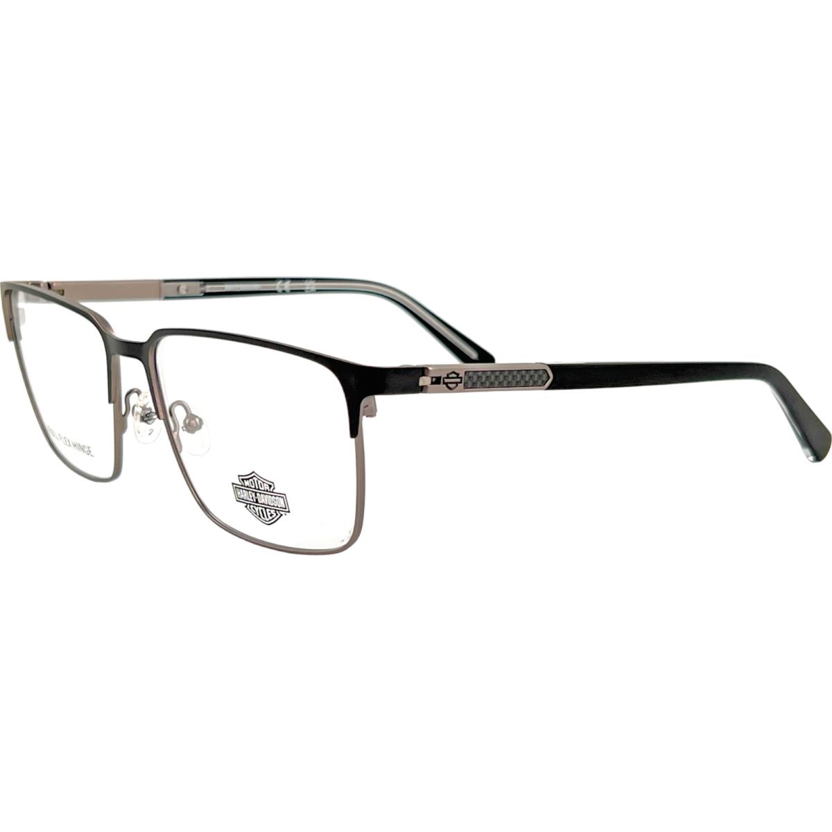 Harley Davidson HD0976 Mens Metal Eyeglass Frame 005 Black 57-16 Full Flex Hinge