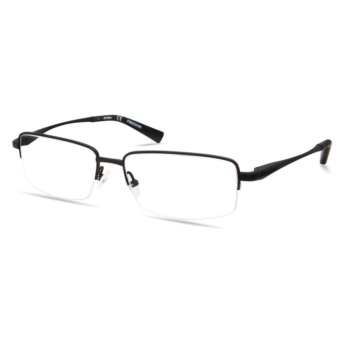 Harley Davidson HD9024 Eyeglasses Matte Black Rectangle 57mm