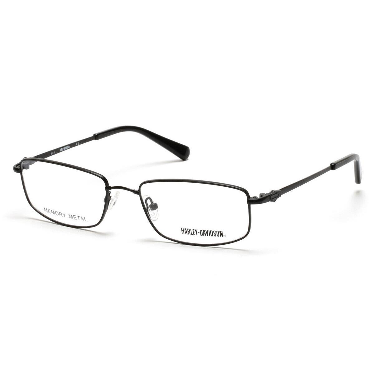 Harley Davidson HD0760 Eyeglasses Matte Black Geometric 55mm