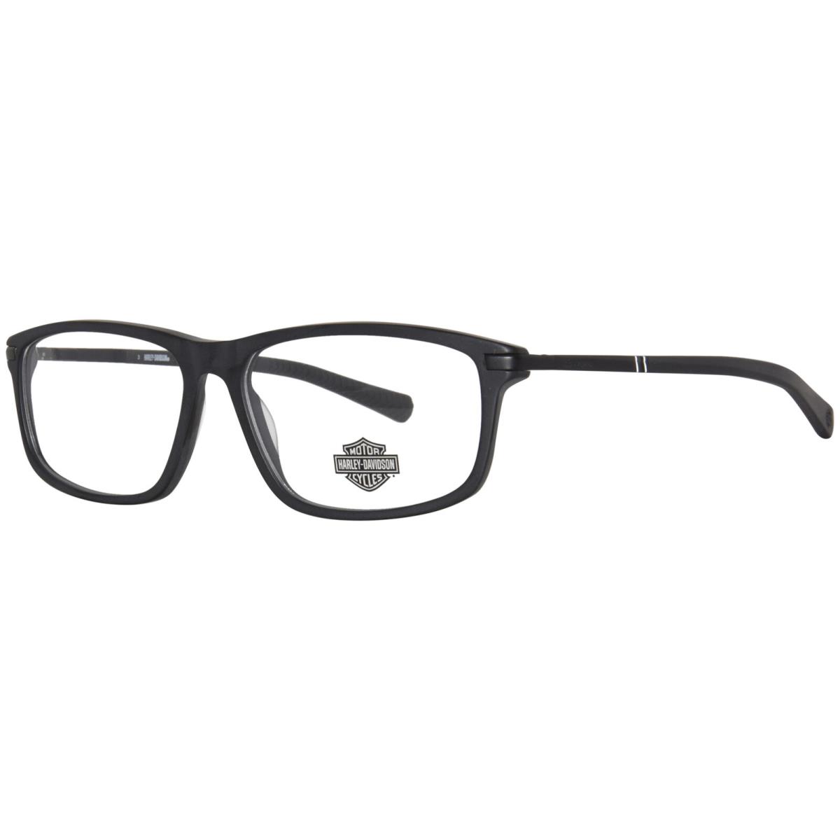 Harley Davidson HD0980 002 Eyeglasses Frame Men`s Matte Black Full Rim 56mm