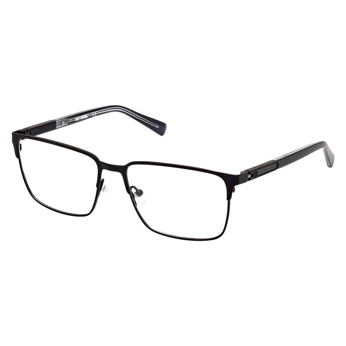 Harley Davidson HD0976 Eyeglasses Men Matte Black Square 57mm