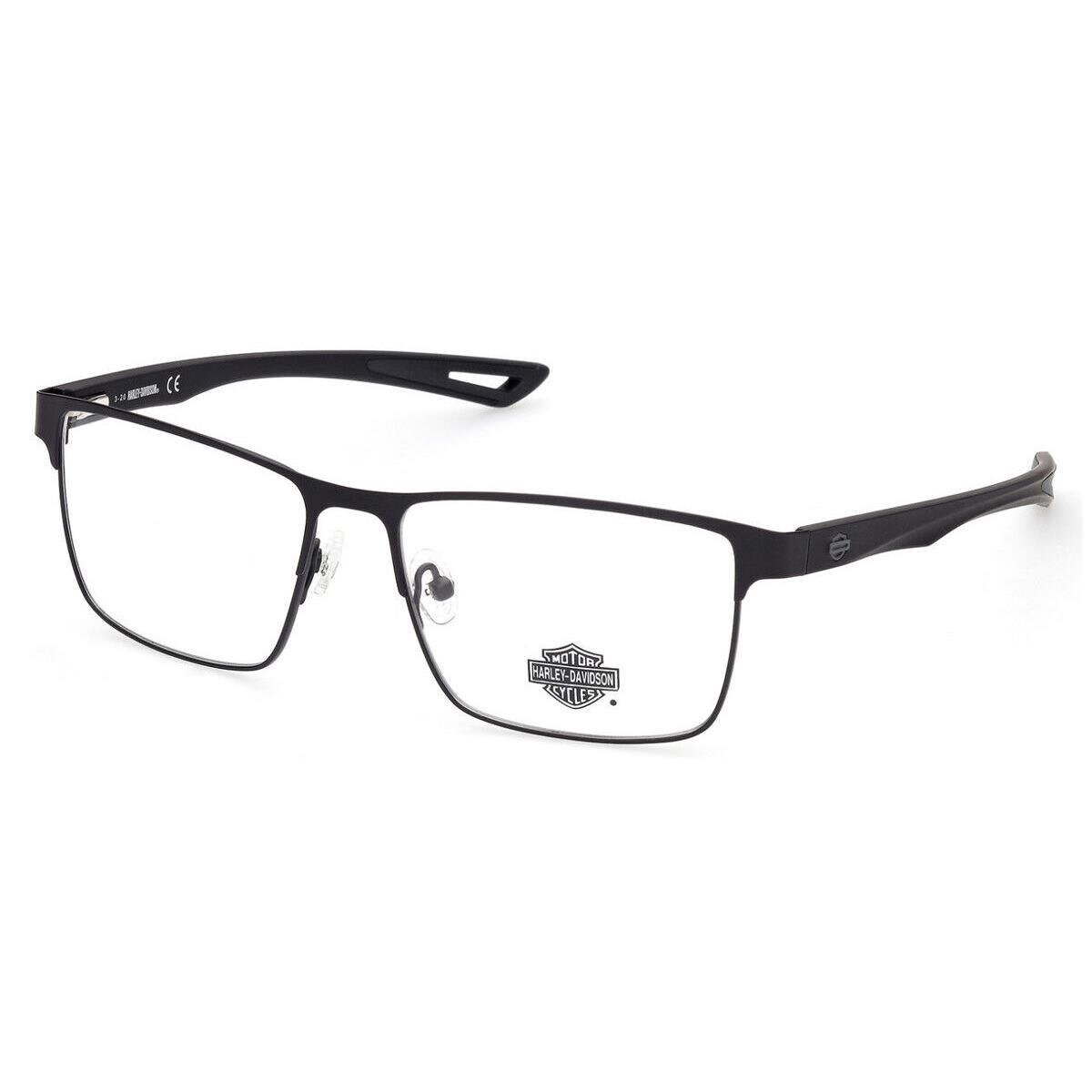 Harley Davidson HD0880 Eyeglasses Men Matte Black Square 56mm