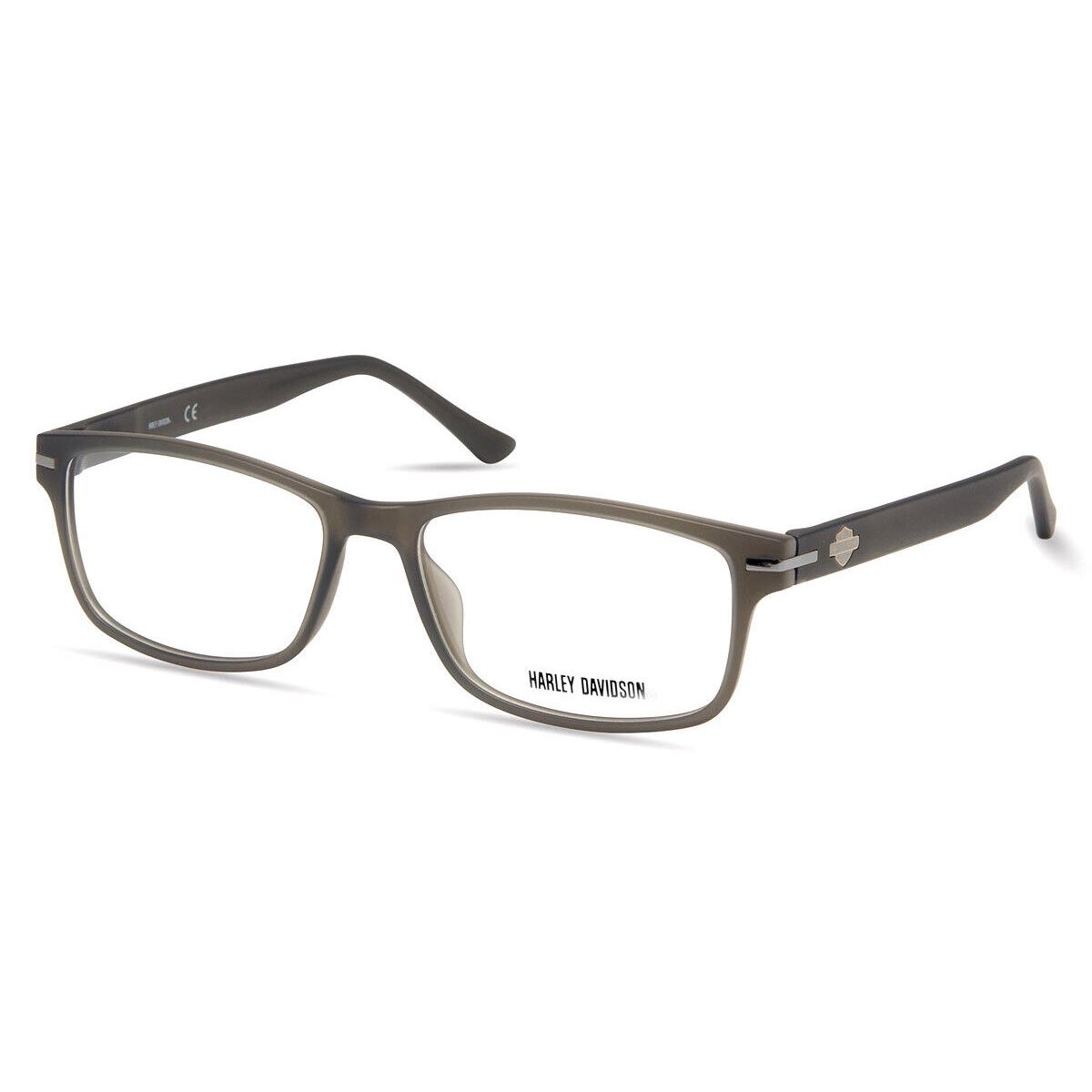 Harley Davidson HD0496 Eyeglasses Men Gray/other Rectangle 57