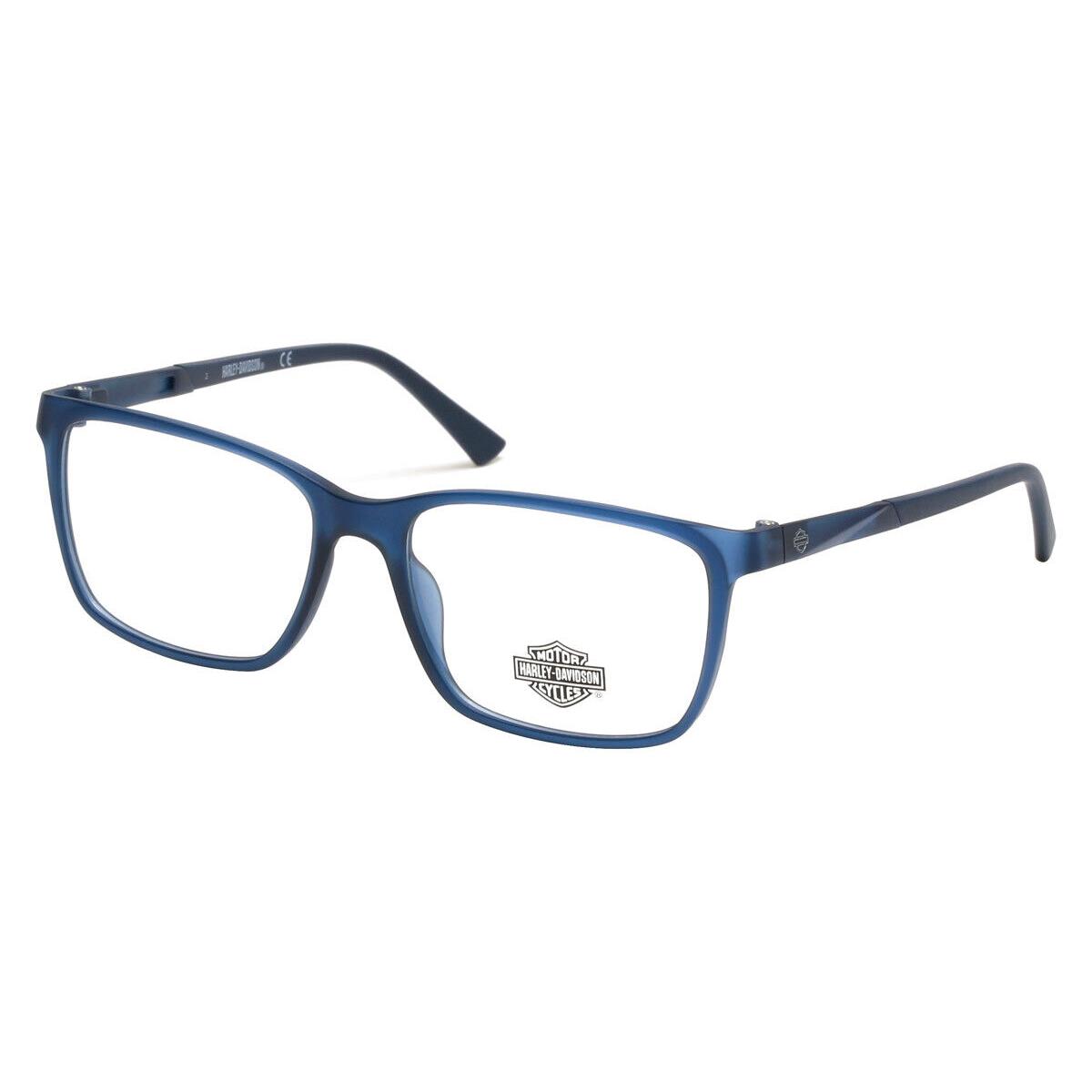 Harley Davidson HD0152T Eyeglasses Kids Matte Blue Square 51