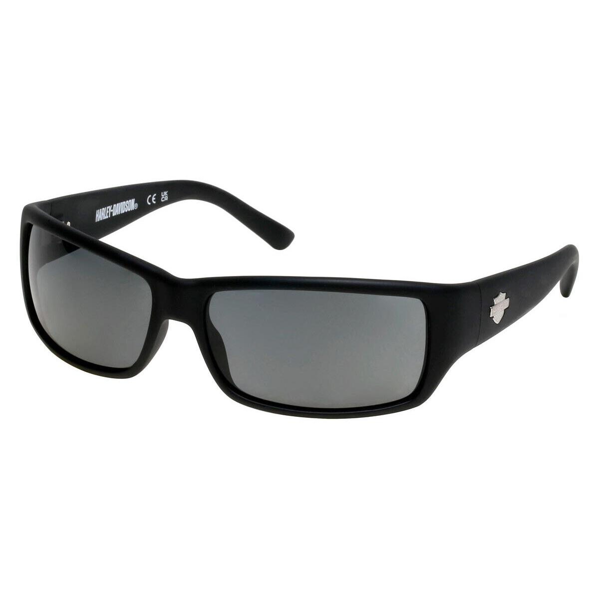 Harley Davidson HD0860X Sunglasses Matte Black Smoke Polarized 62mm