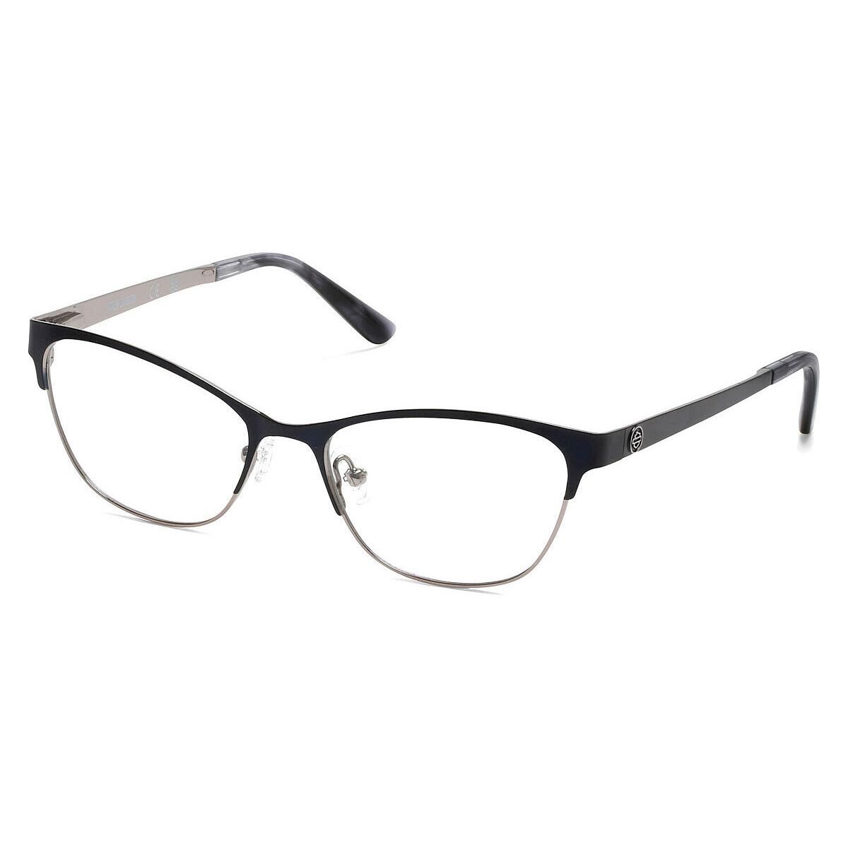 Harley Davidson HD0572 Eyeglasses Matte Blue Rectangle 51mm