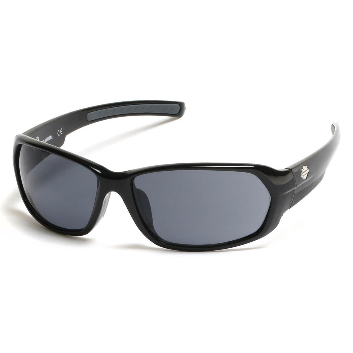 Harley Davidson HD0913X Sunglasses Shiny Black Smoke 63mm