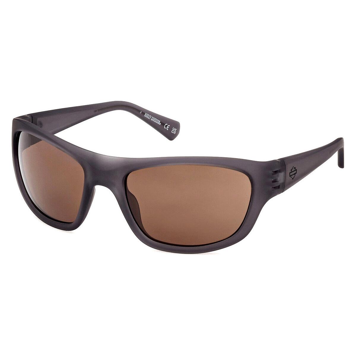 Harley Davidson HD0982X Sunglasses Gray/other Brown Polarized 61mm